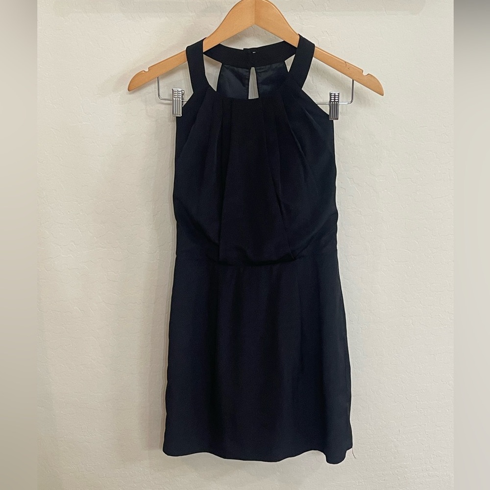 BCBGeneration Black Halter Mini Dress
